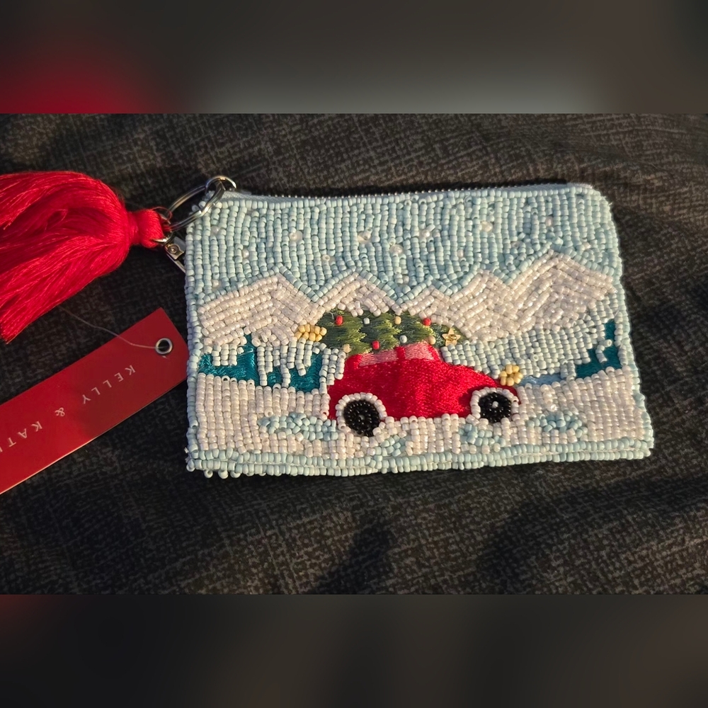 Kelly & Katie Ho Ho Ho Beaded Coin Purse